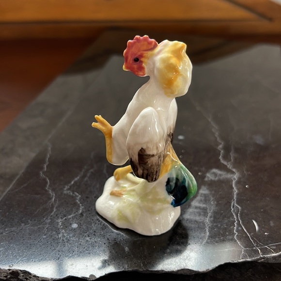 Vintage Miniature Ceramic Rooster Figurine - Picture 5 of 10